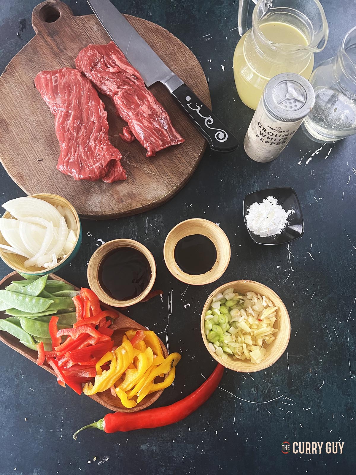 Ingredients laid out for the recipe.