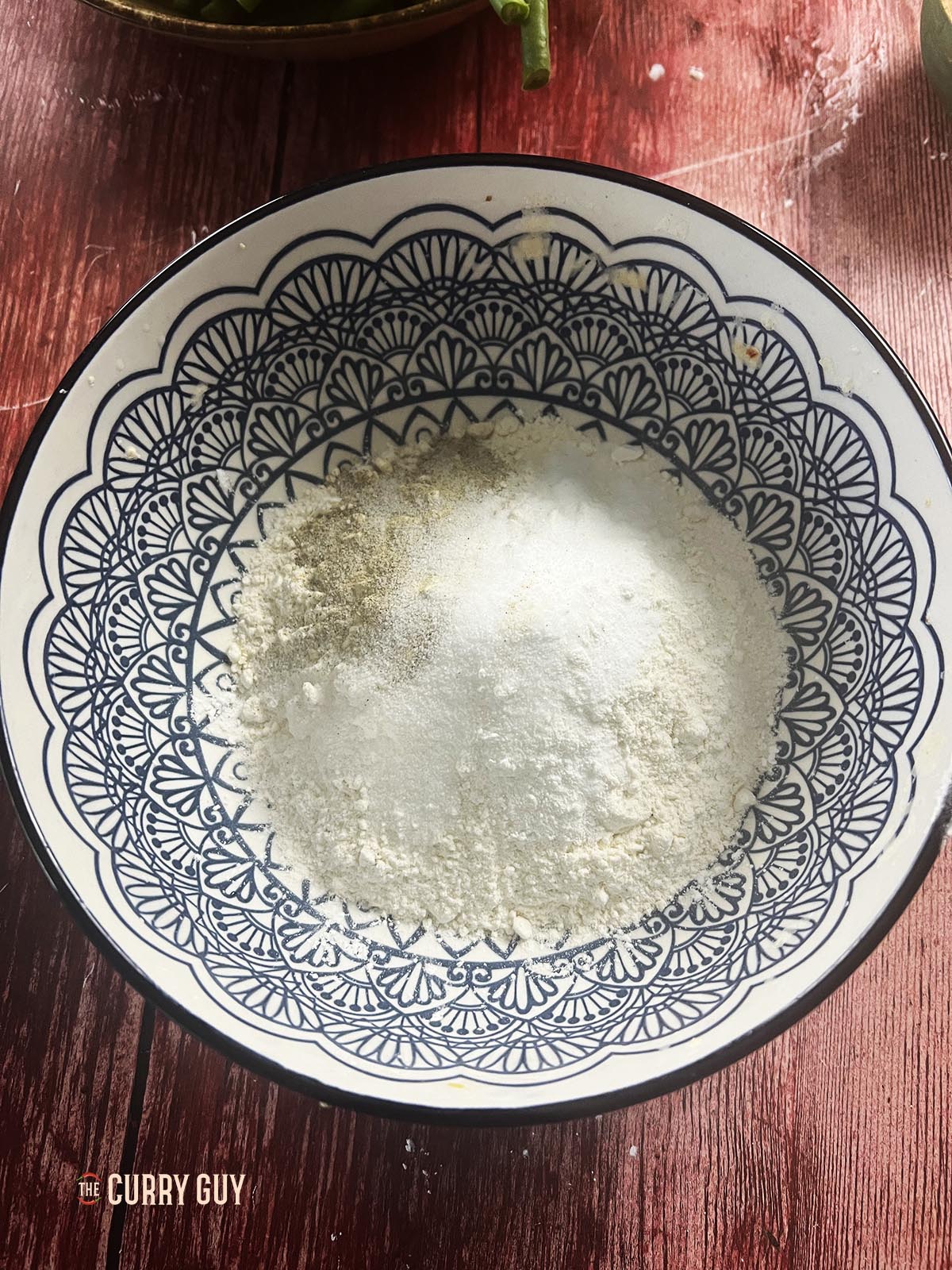 The dry ingredients for the batter.