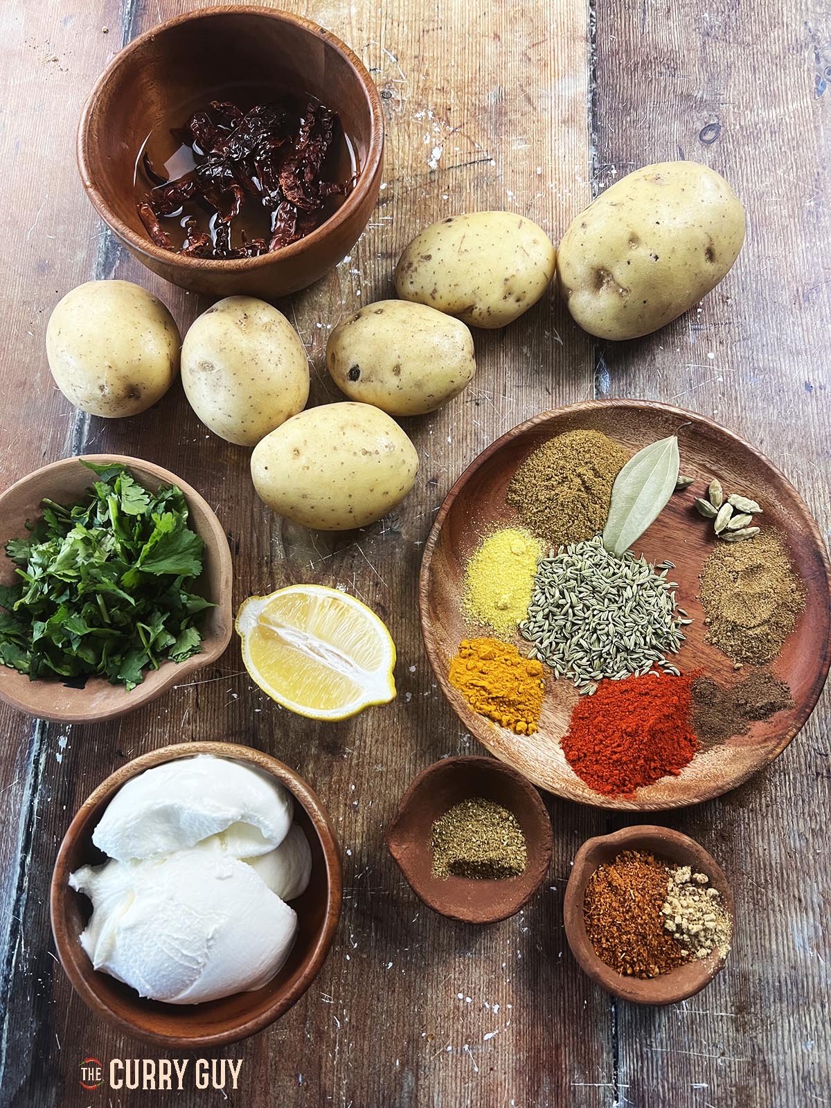Ingredients for this potato curry