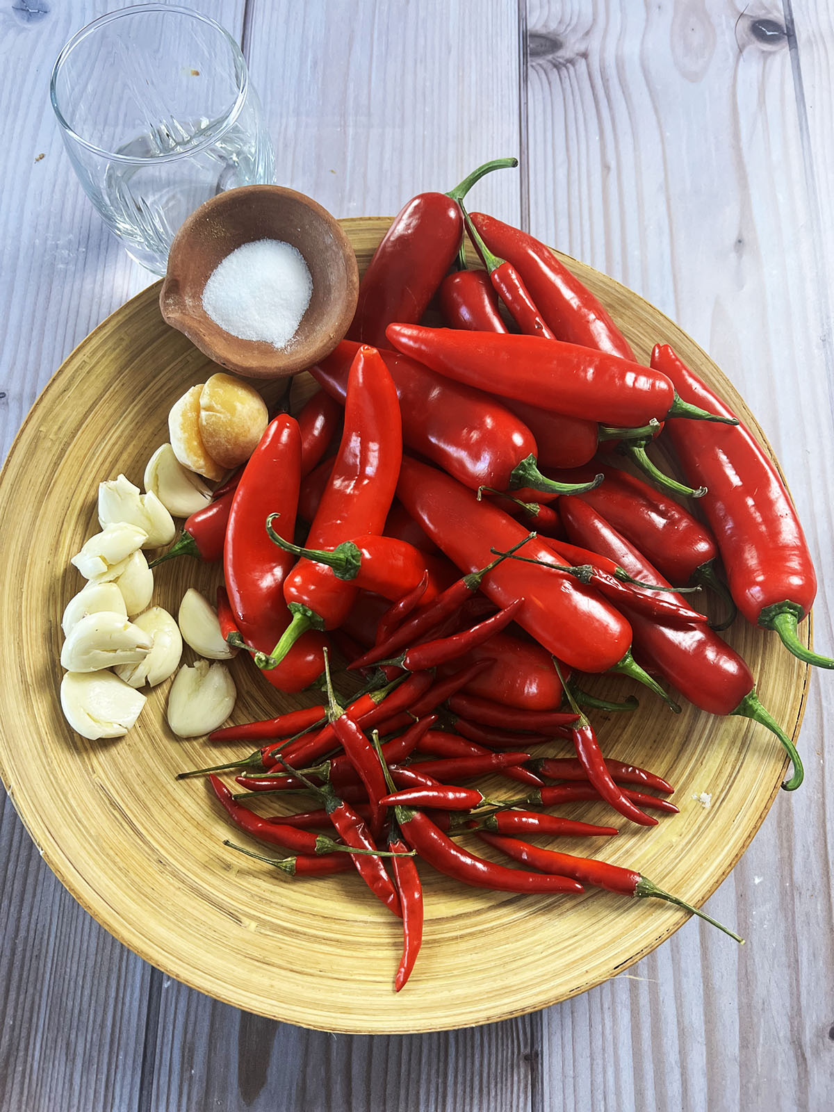Ingredients for the sauce.