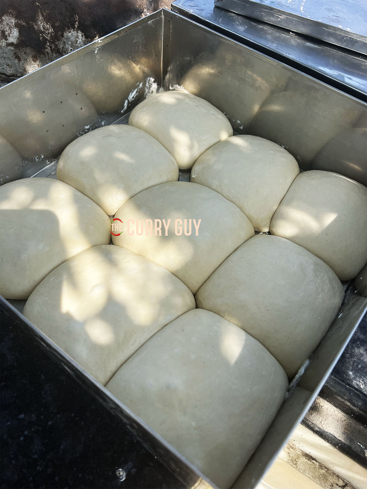 Naan dough ready for rolling.