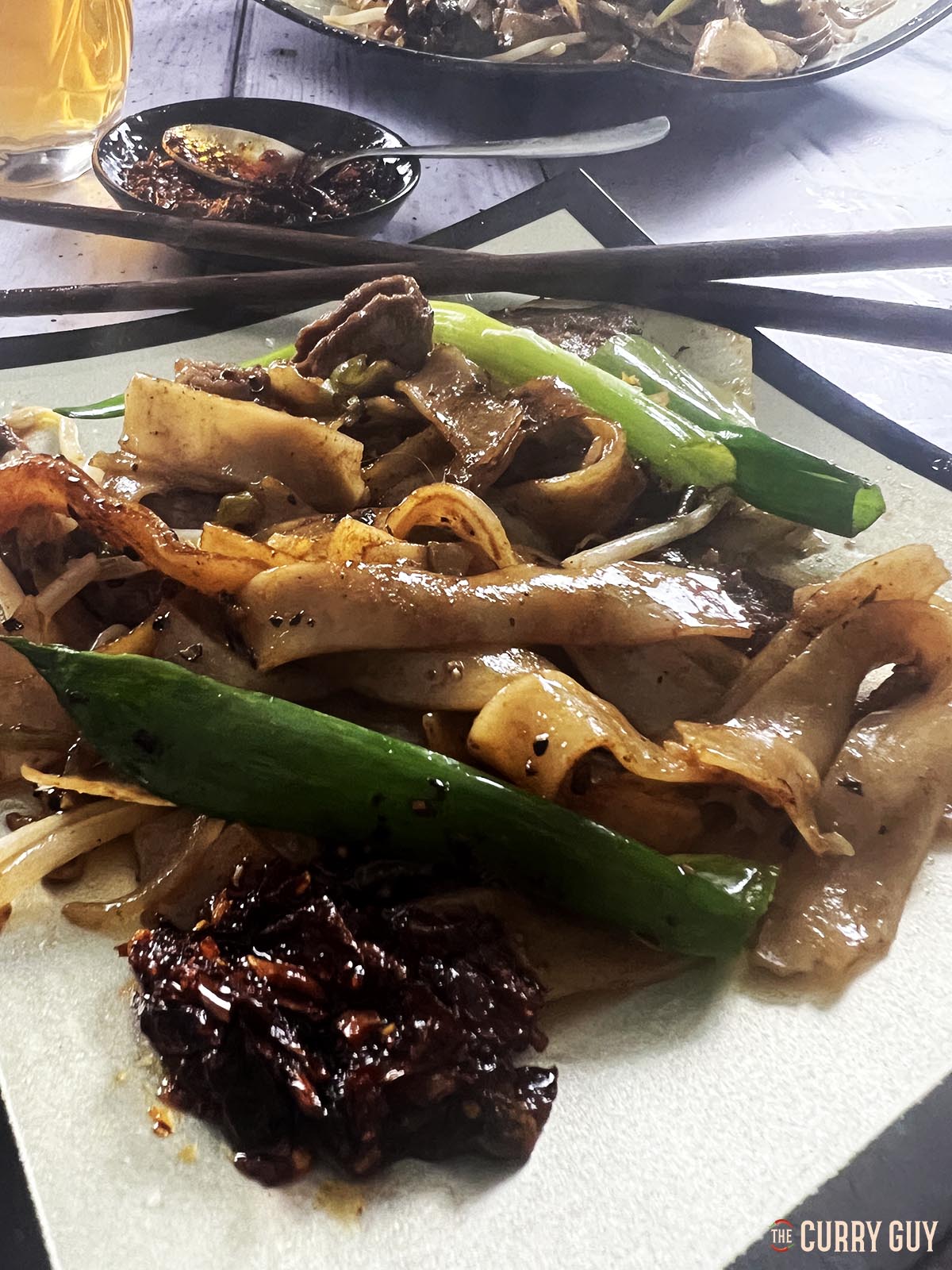 Beef chow fun