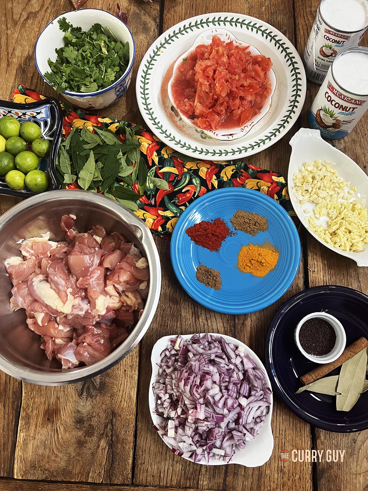 Ingredients for the curry