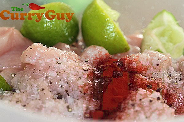 Using food colouring for chicken tikka