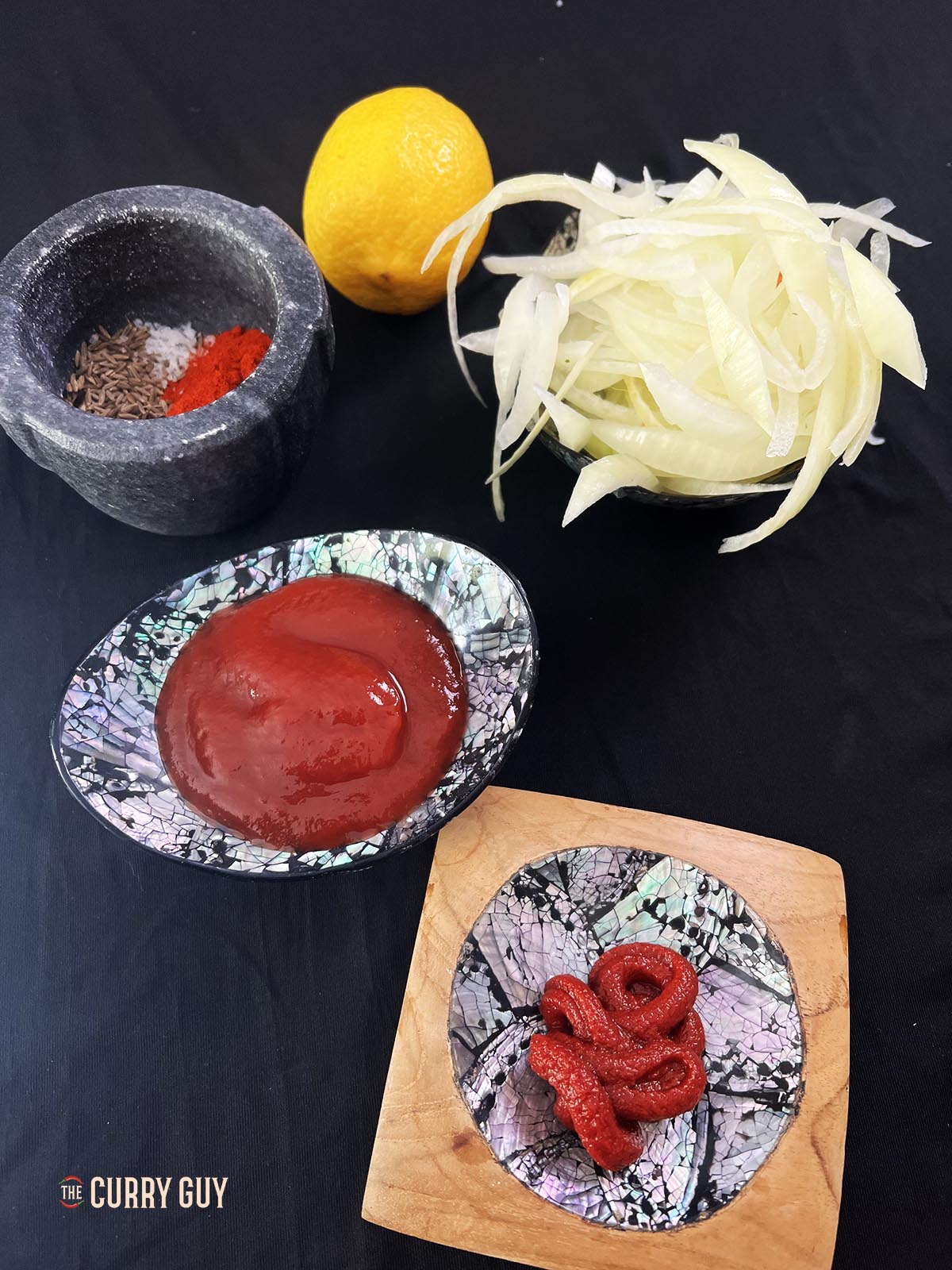 Ingredients for the chutney.