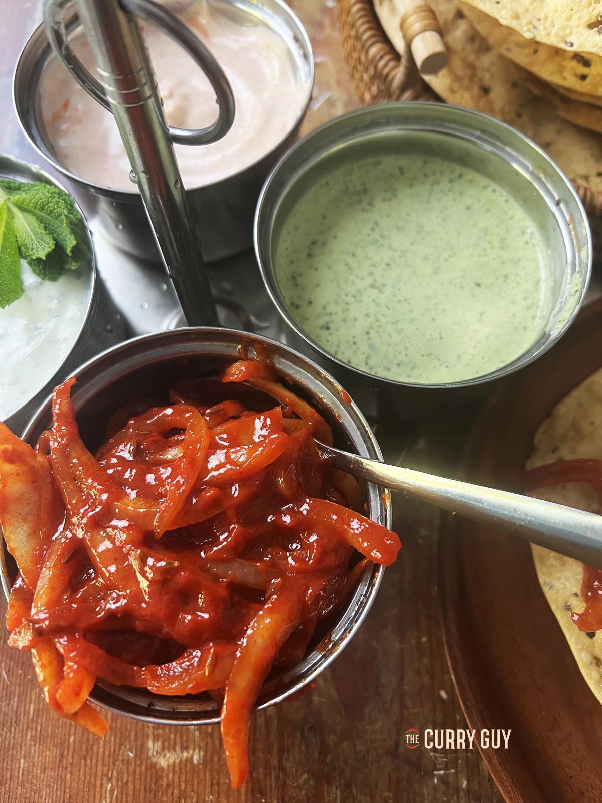 onion chutney for poppadoms