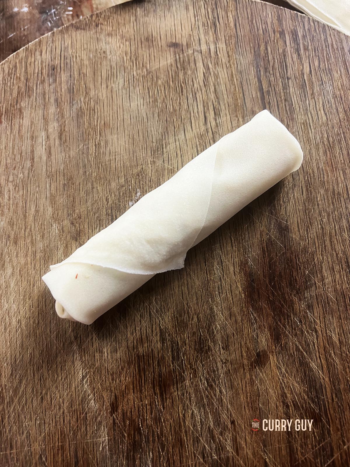 Rolled spring roll.