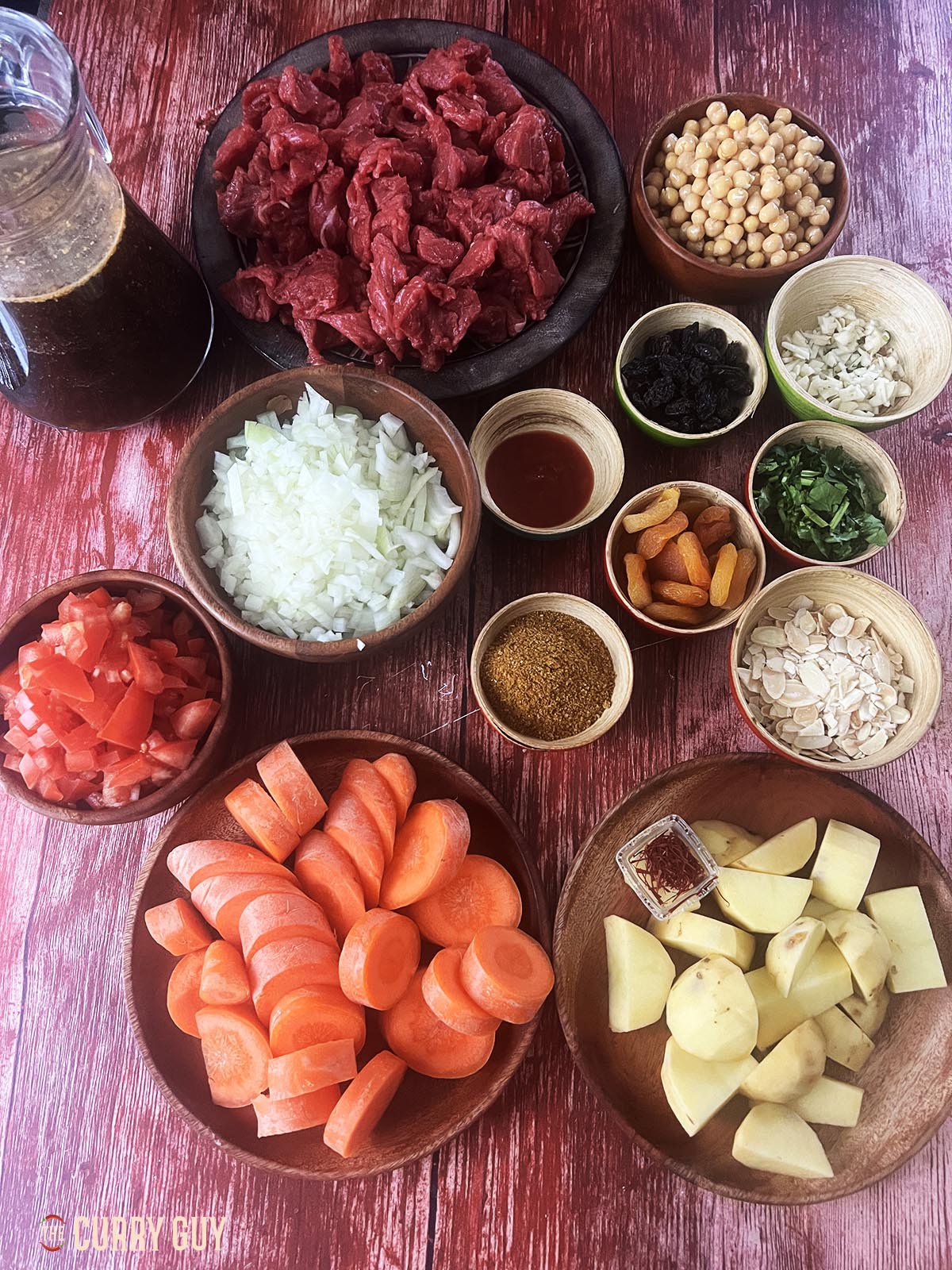 Ingredients for the recipe.