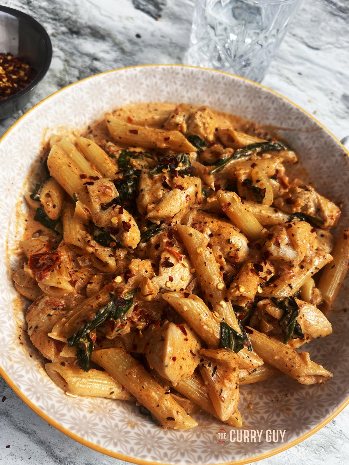 pasta served in a bowl 