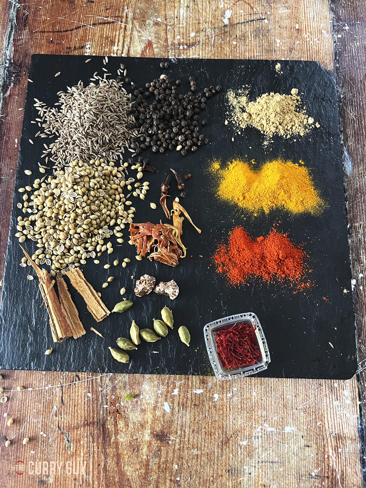 Ingredients for ras el hanout