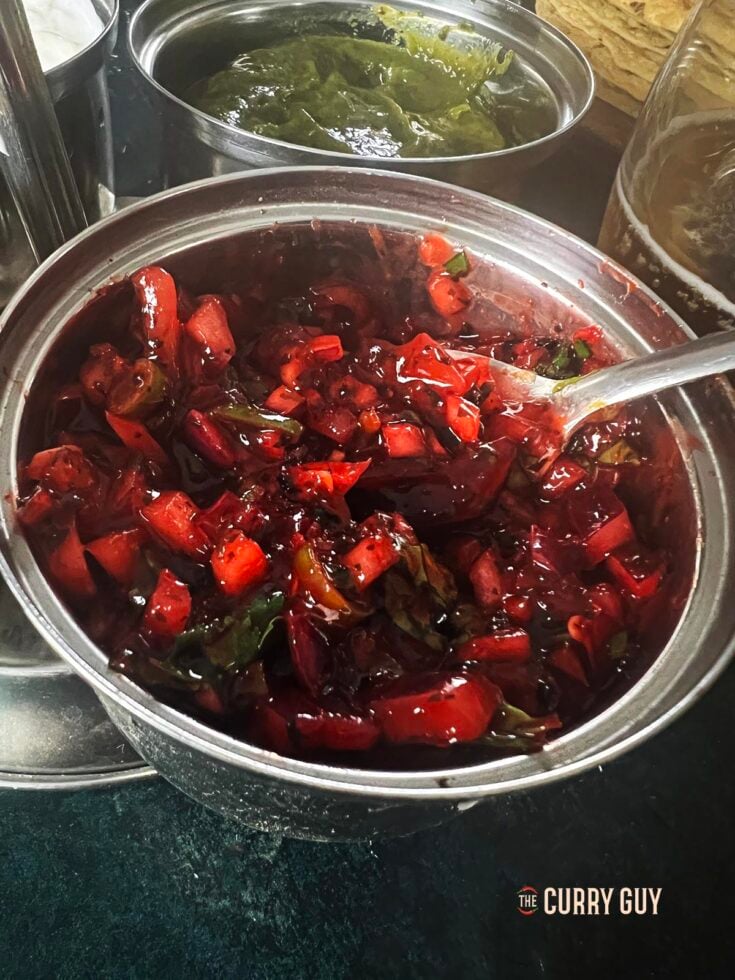 Red onion chutney