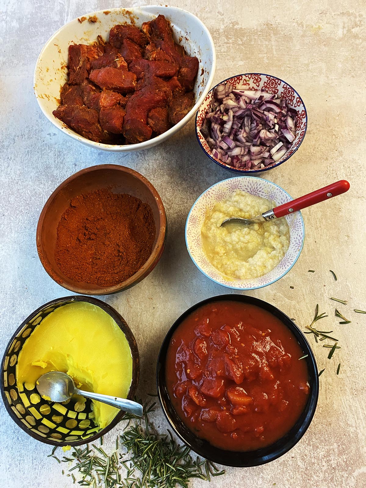 Ingredients for the recipe.