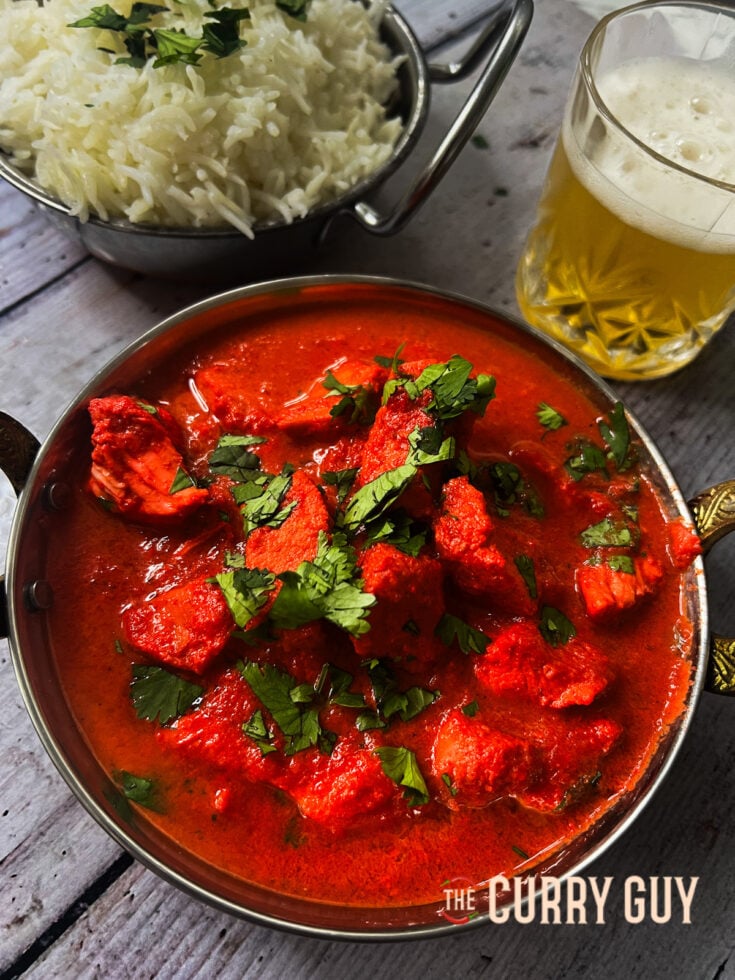Slow cooker chicken tikka masala served up