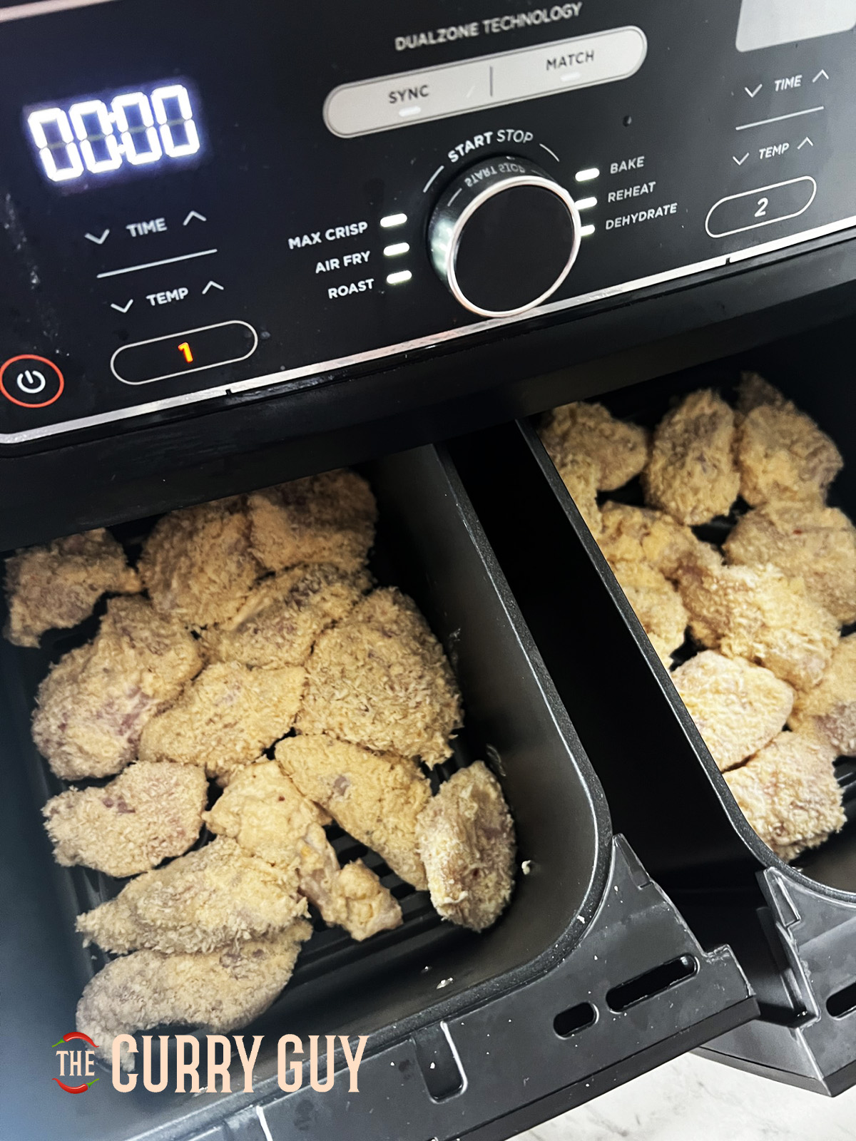 Raw battered chicken in the air fryer 