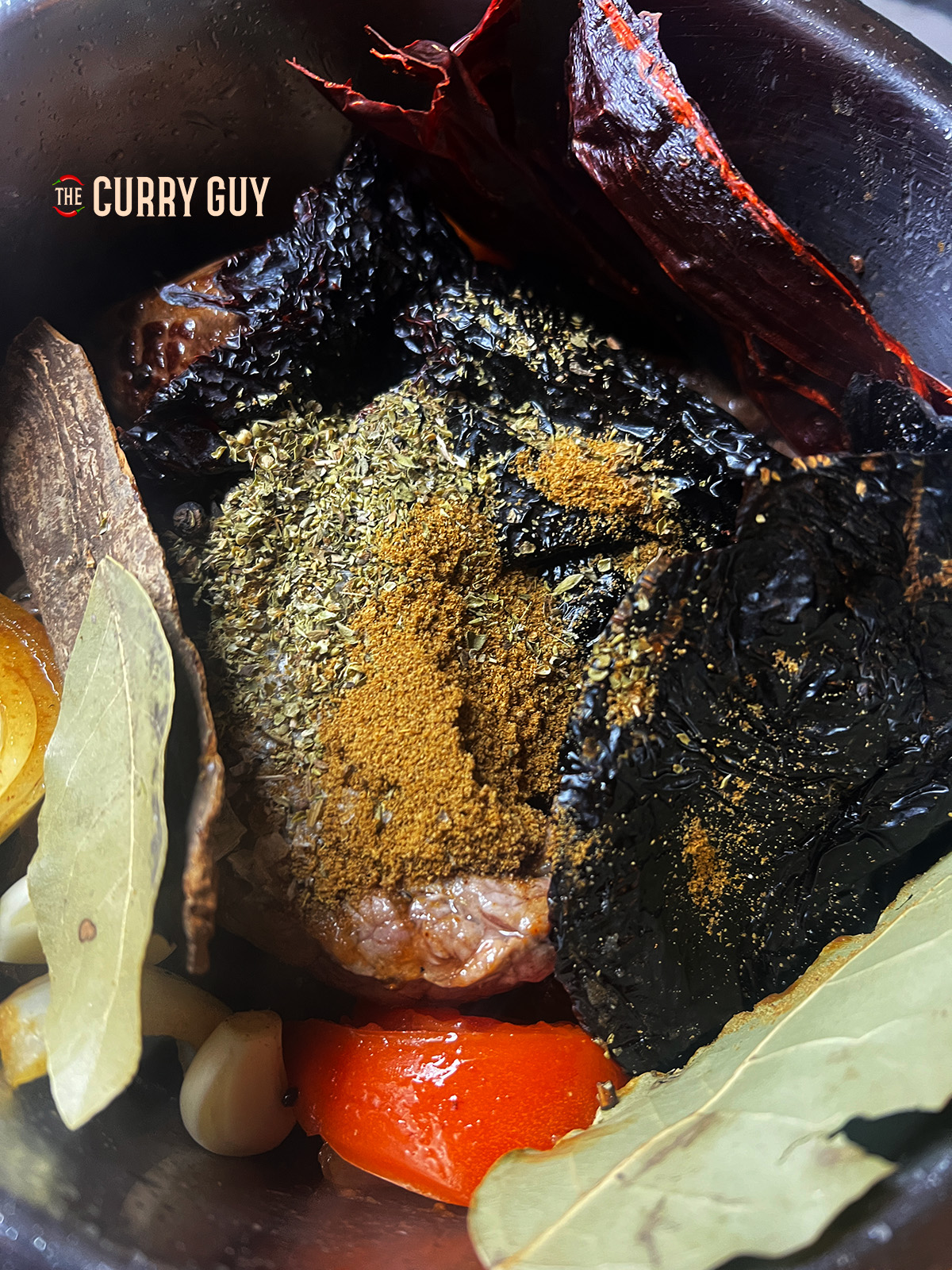 add spices to the pan 