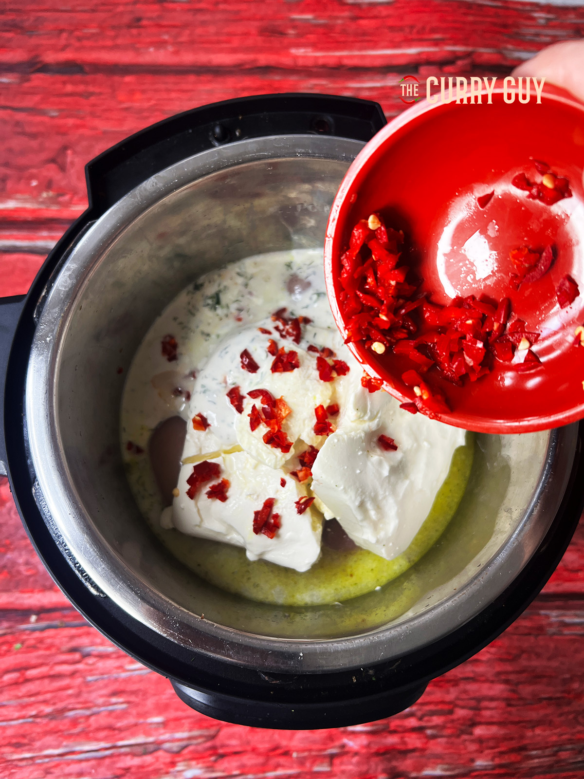 Chilli added to the Crack Chicken Crock Pot