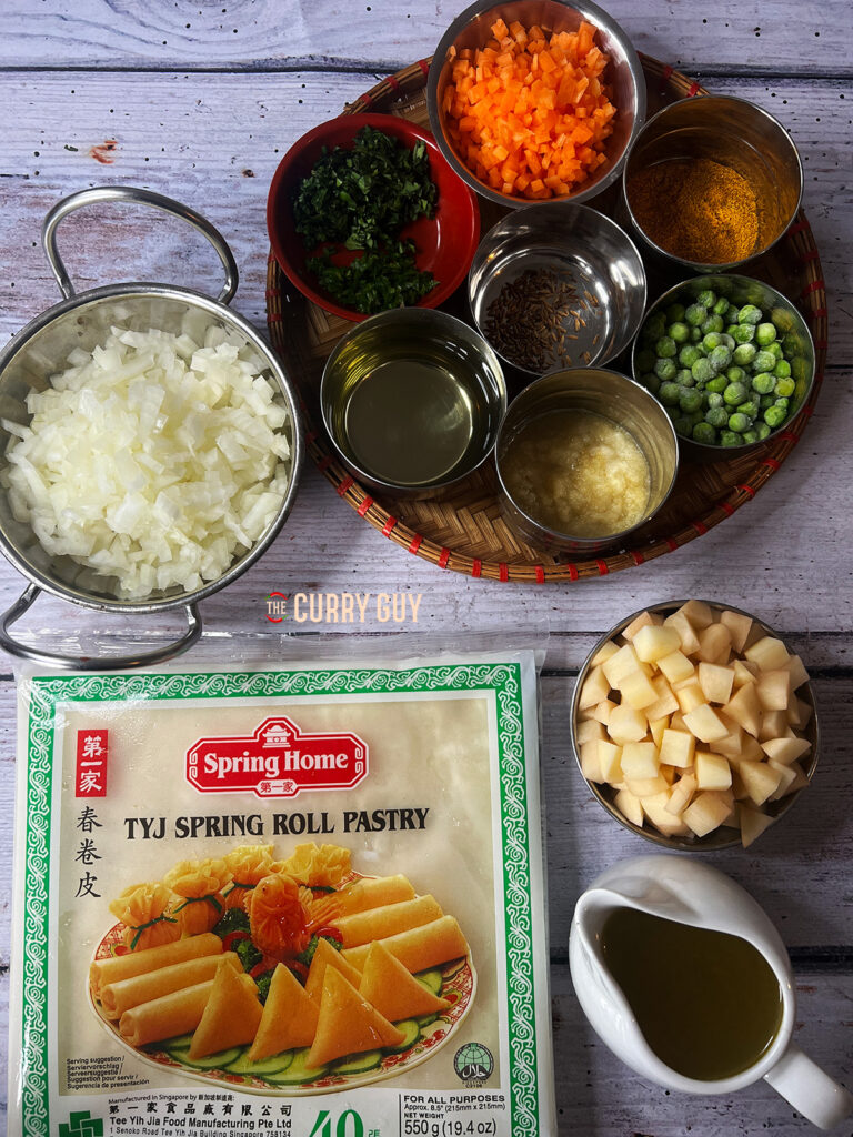 ingredients for air fryer samosas