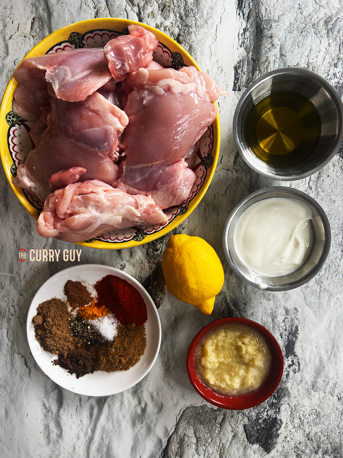 ingredients for air fryer chicken shawarma