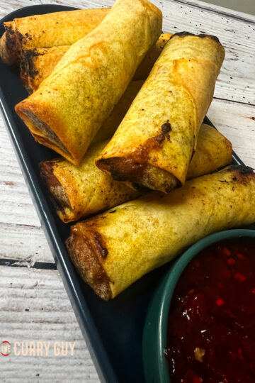Served up Air Fryer Spring Rolls