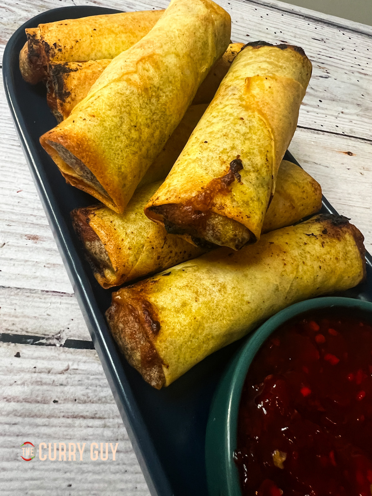 Served up Air Fryer Spring Rolls