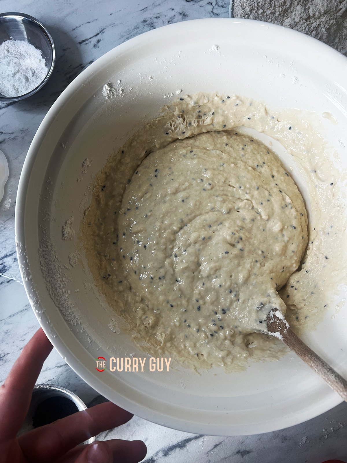 Wet dough nearly ready