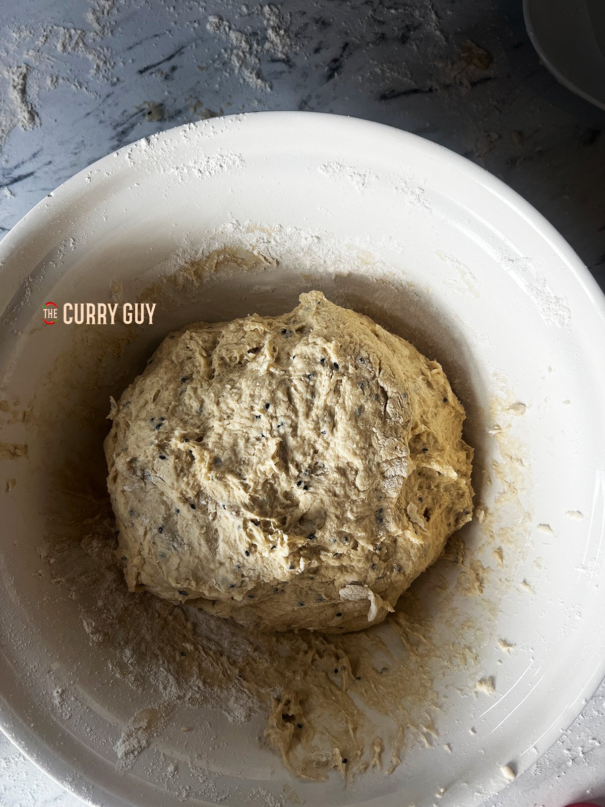 Finished dough ready to rise. 