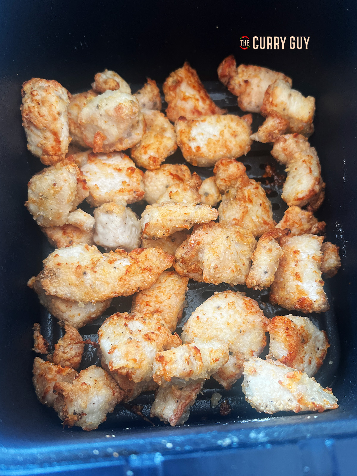 cooked air fryer korean fried chicken 