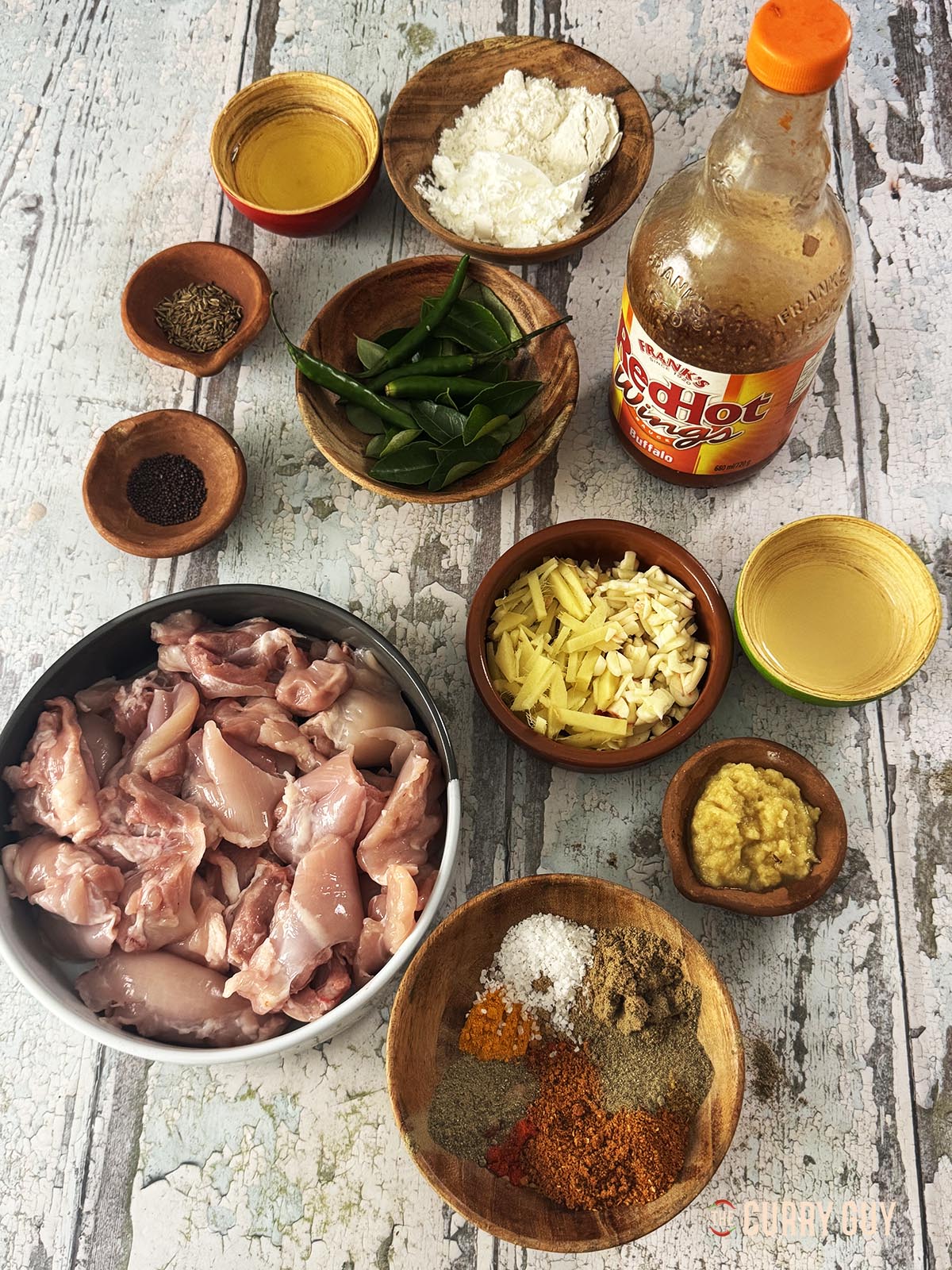 Ingredients for the recipe.