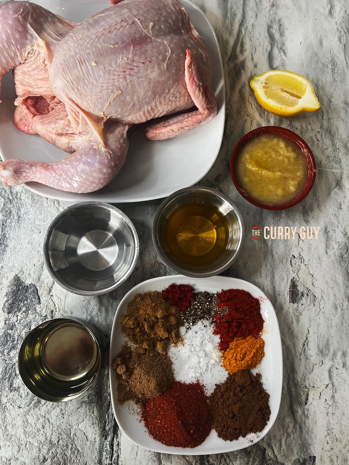 prepared marinade ingredients