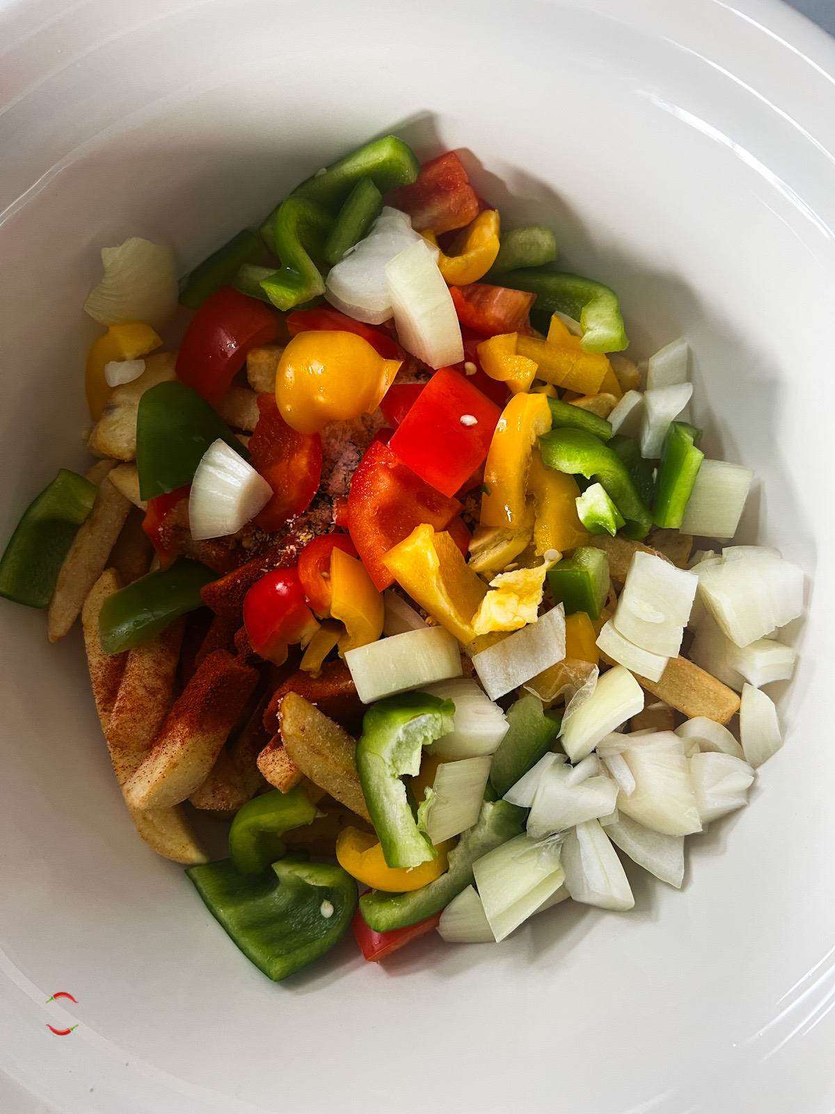 vegetables in the bowl 