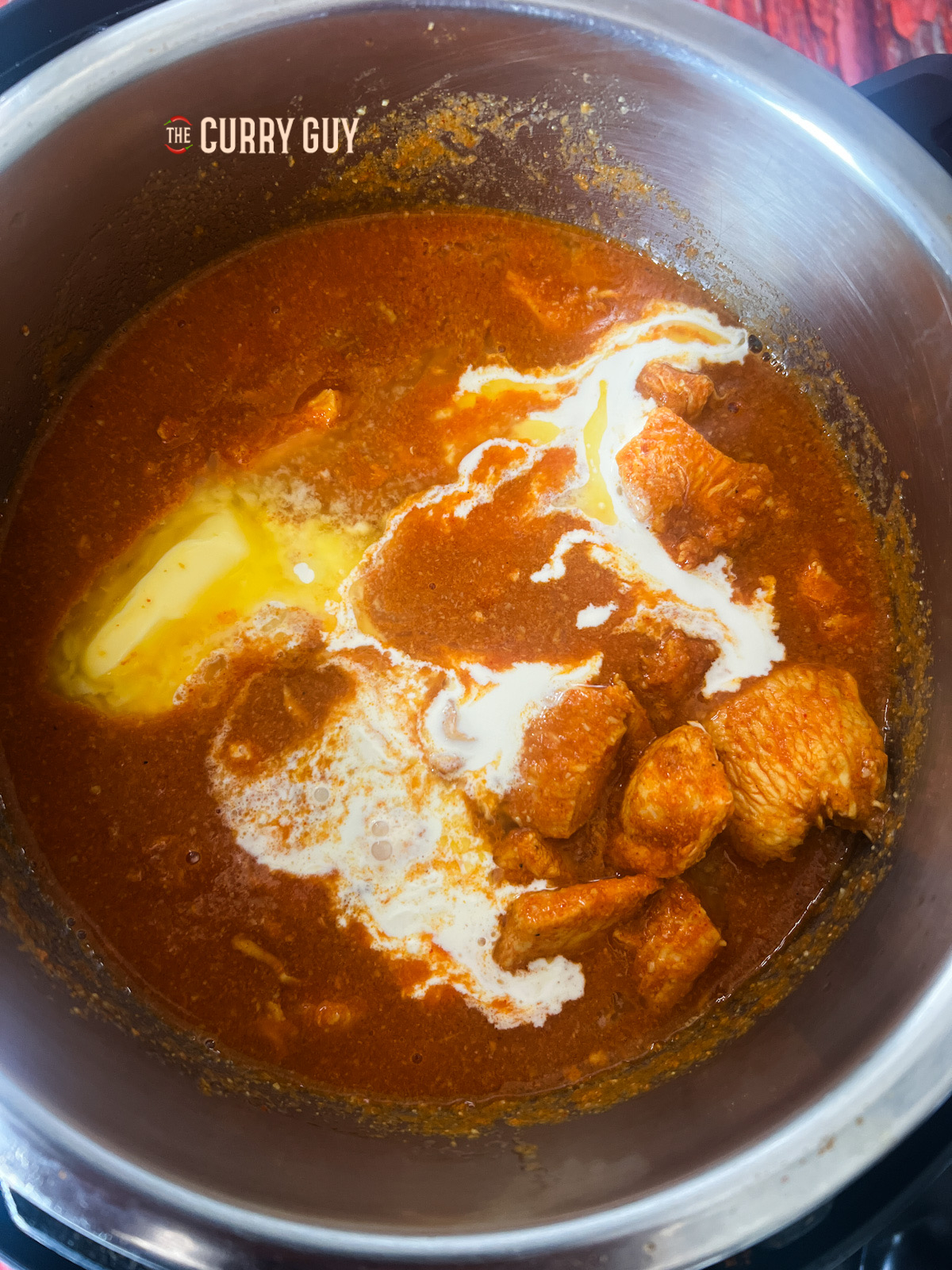Cooked butter chicken 