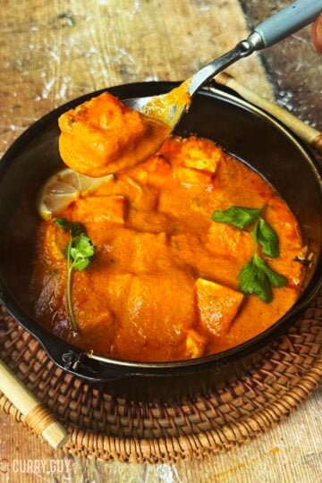 Air fryer butter paneer curry.