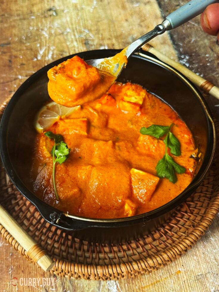 Air fryer butter paneer curry.