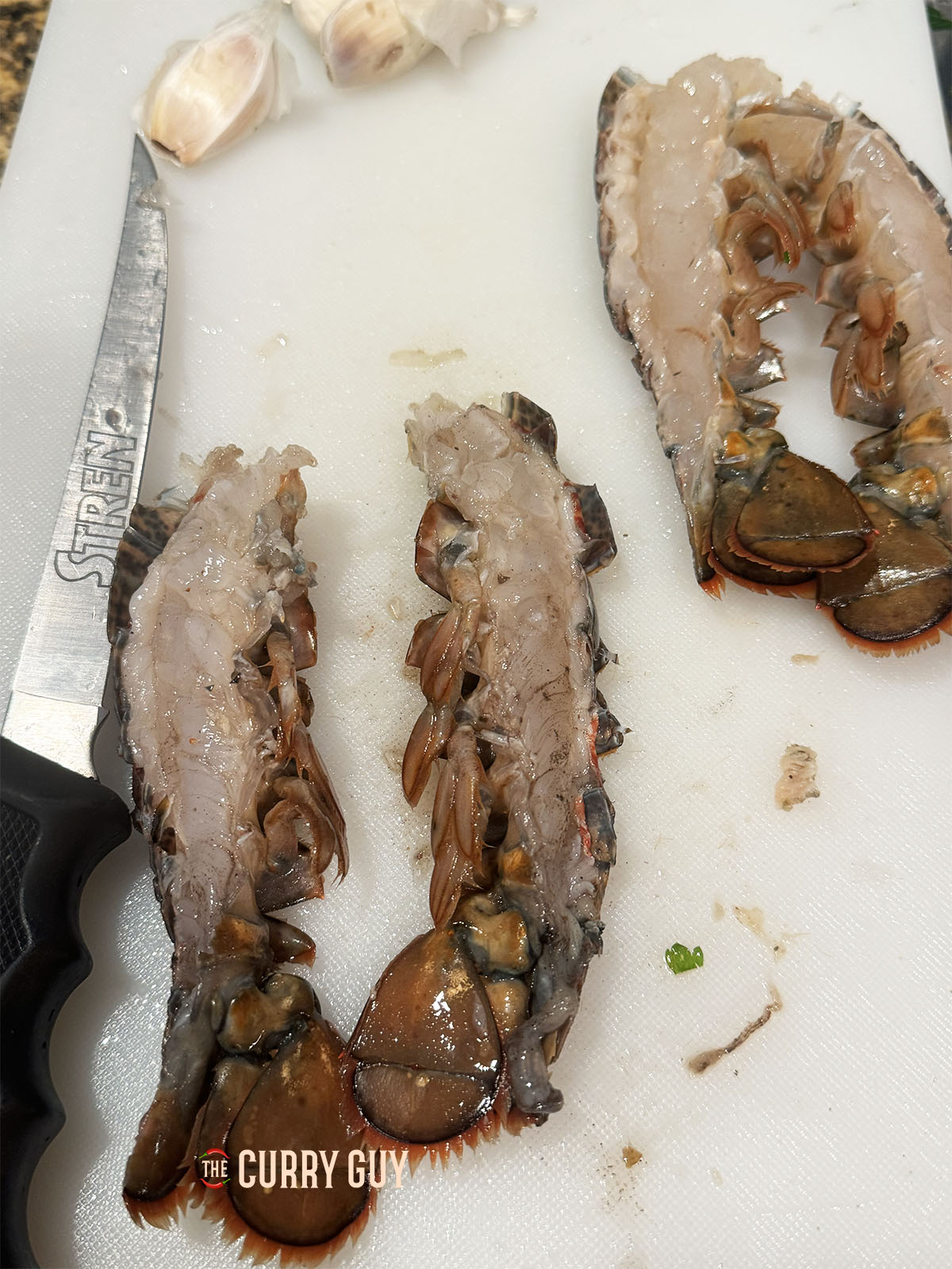 Preparing the lobster