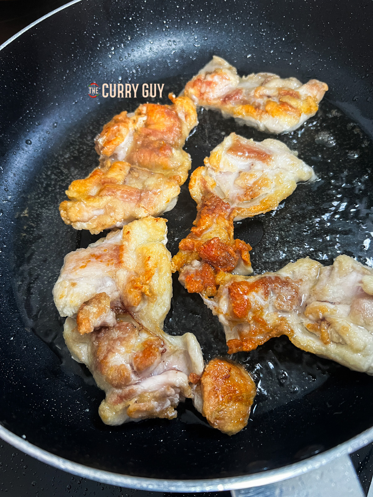 Frying chicken until Golden Brown