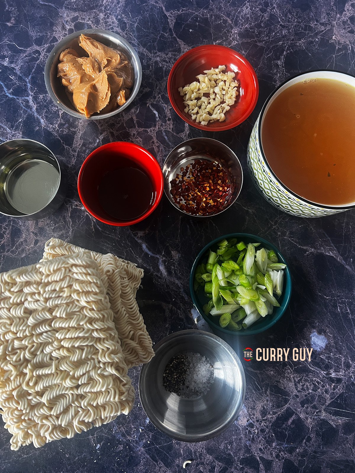 ingredients for peanut butter noodles