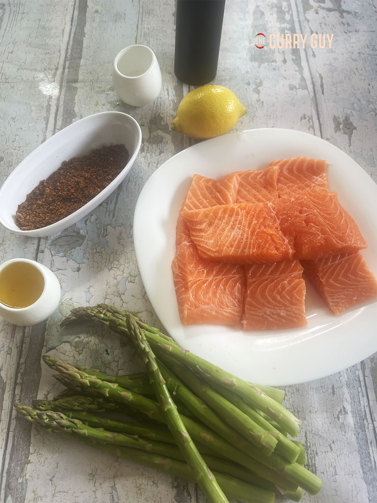 The ingredients laid out