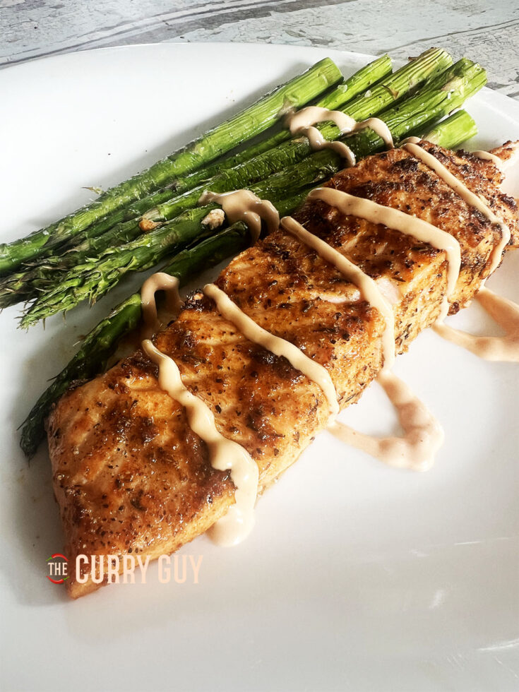 air fryer Cajun salmon