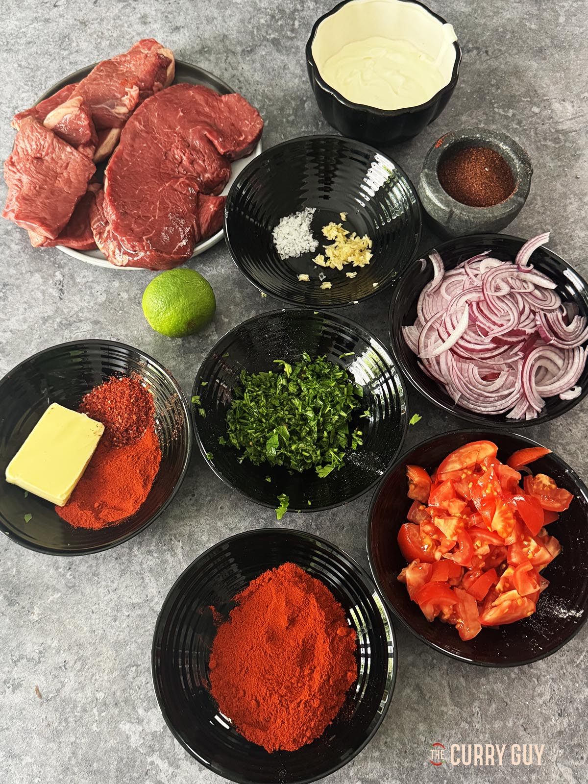 Ingredients for the recipe.