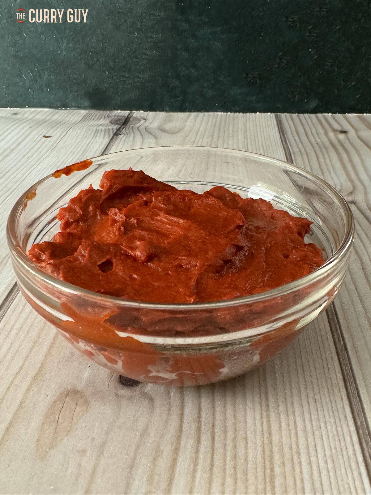 The finished Turkish red pepper paste.