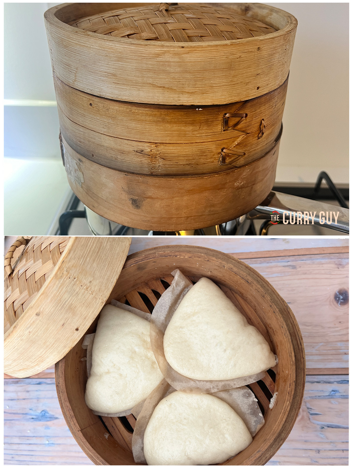 steaming bao buns