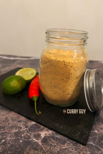 Chili Lime Salt in a gift jar.