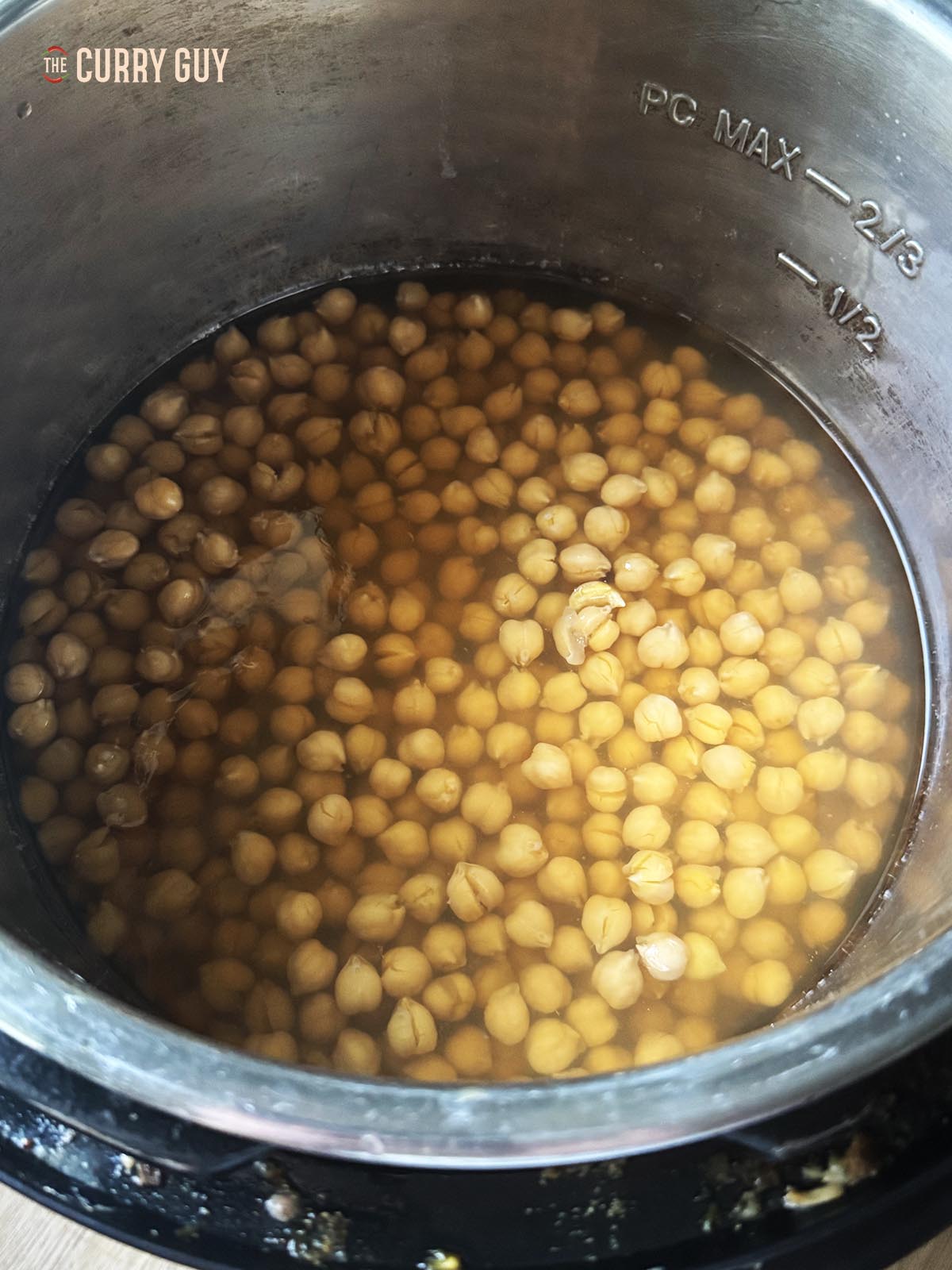 The chickpea after cooking for 6 hours.