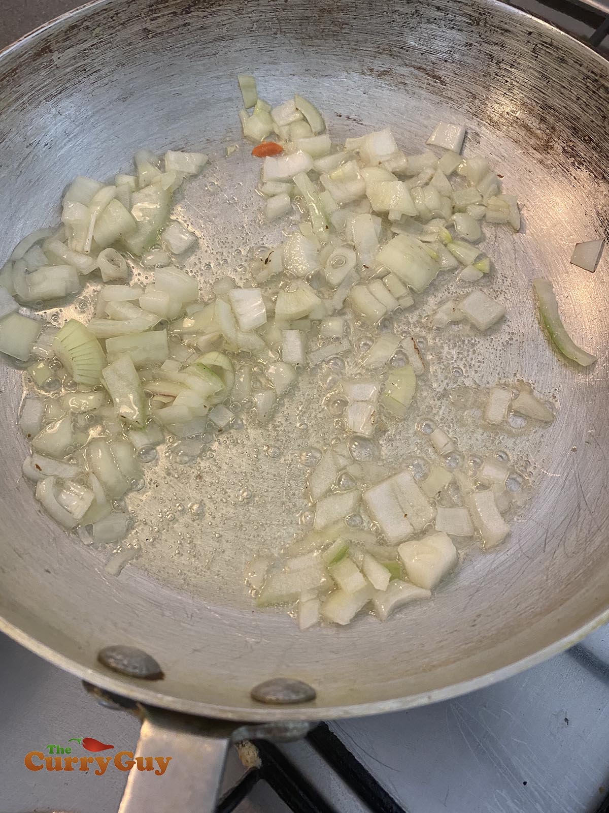 frying onions