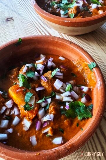 Slow Cooker Rogan Josh in a serving bowl