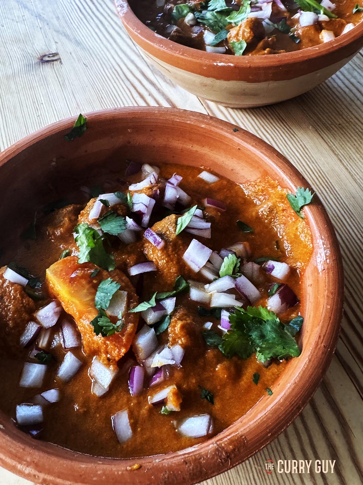 Slow Cooker Rogan Josh in a serving bowl