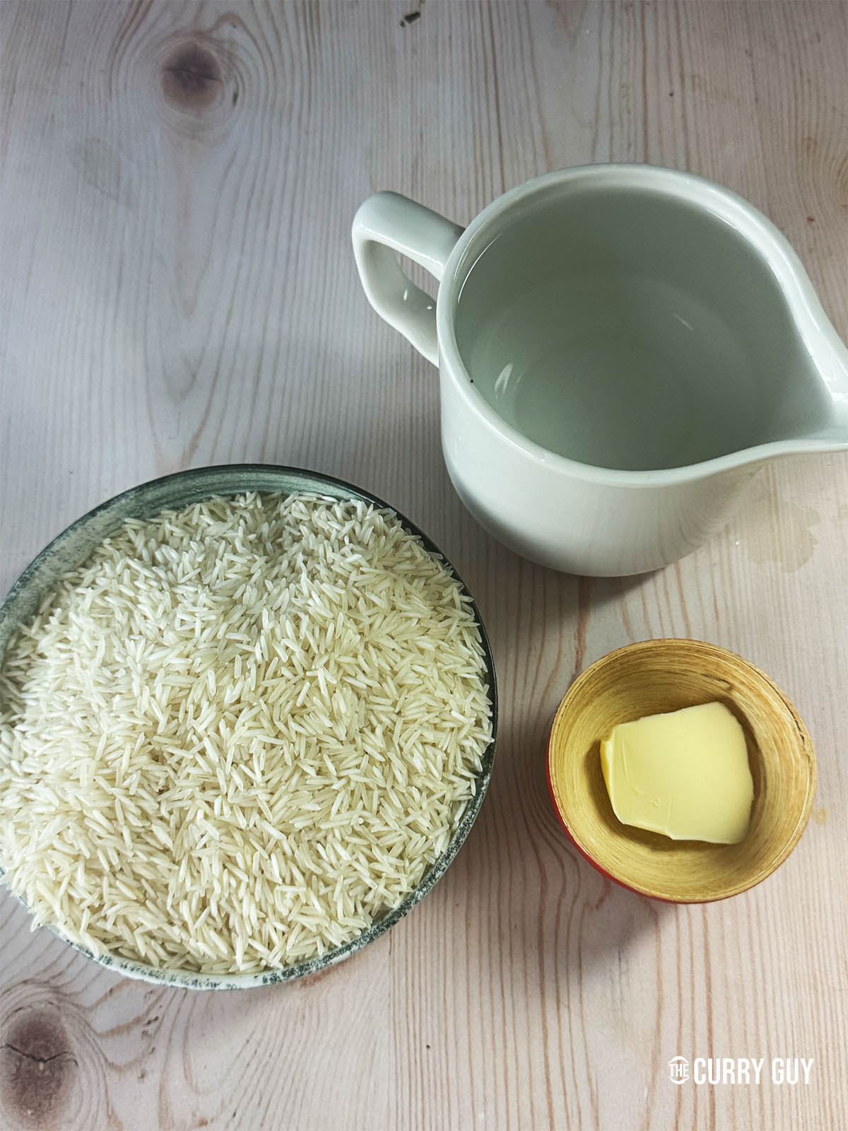 Ingredients for the recipe on a counter top.