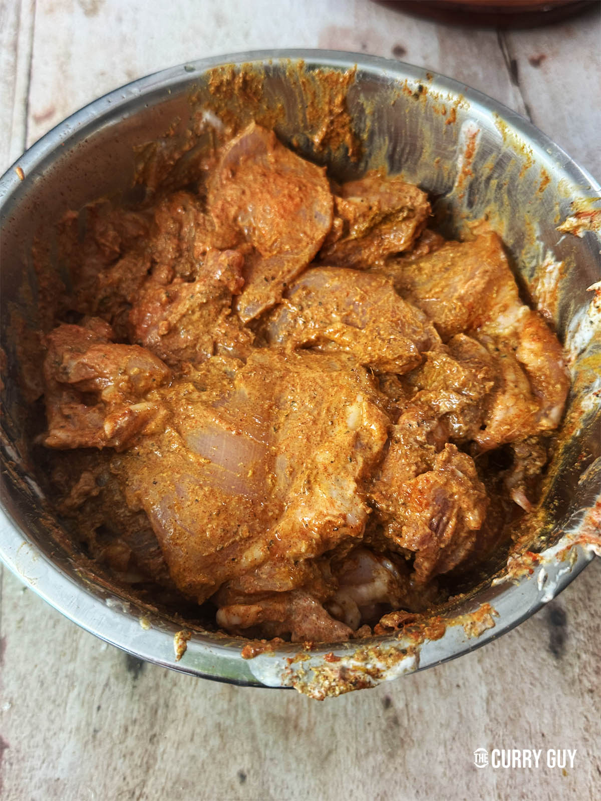 Adding the remaining ingredients to the chicken.