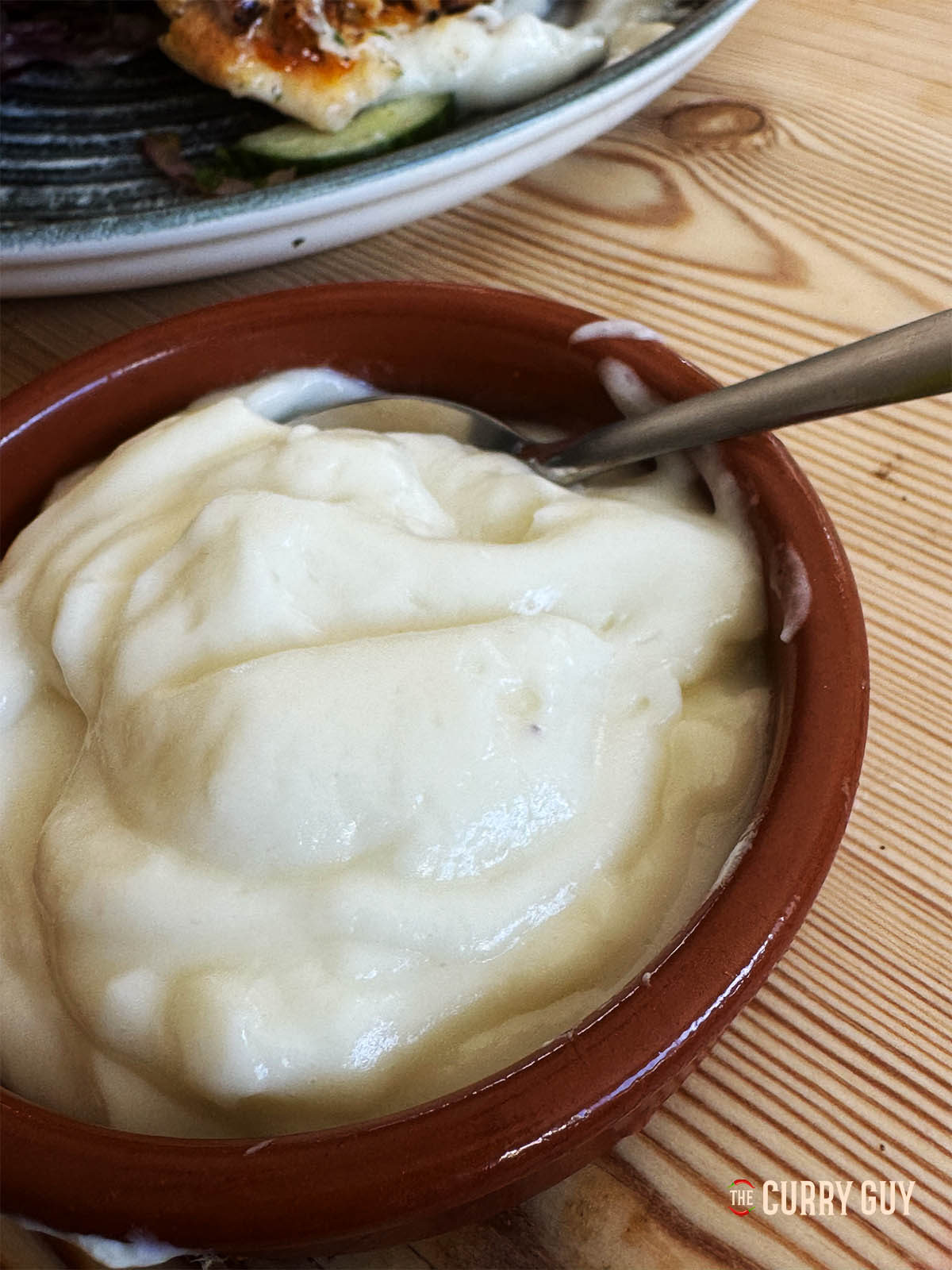 Garlic Sauce in a serving bowl.