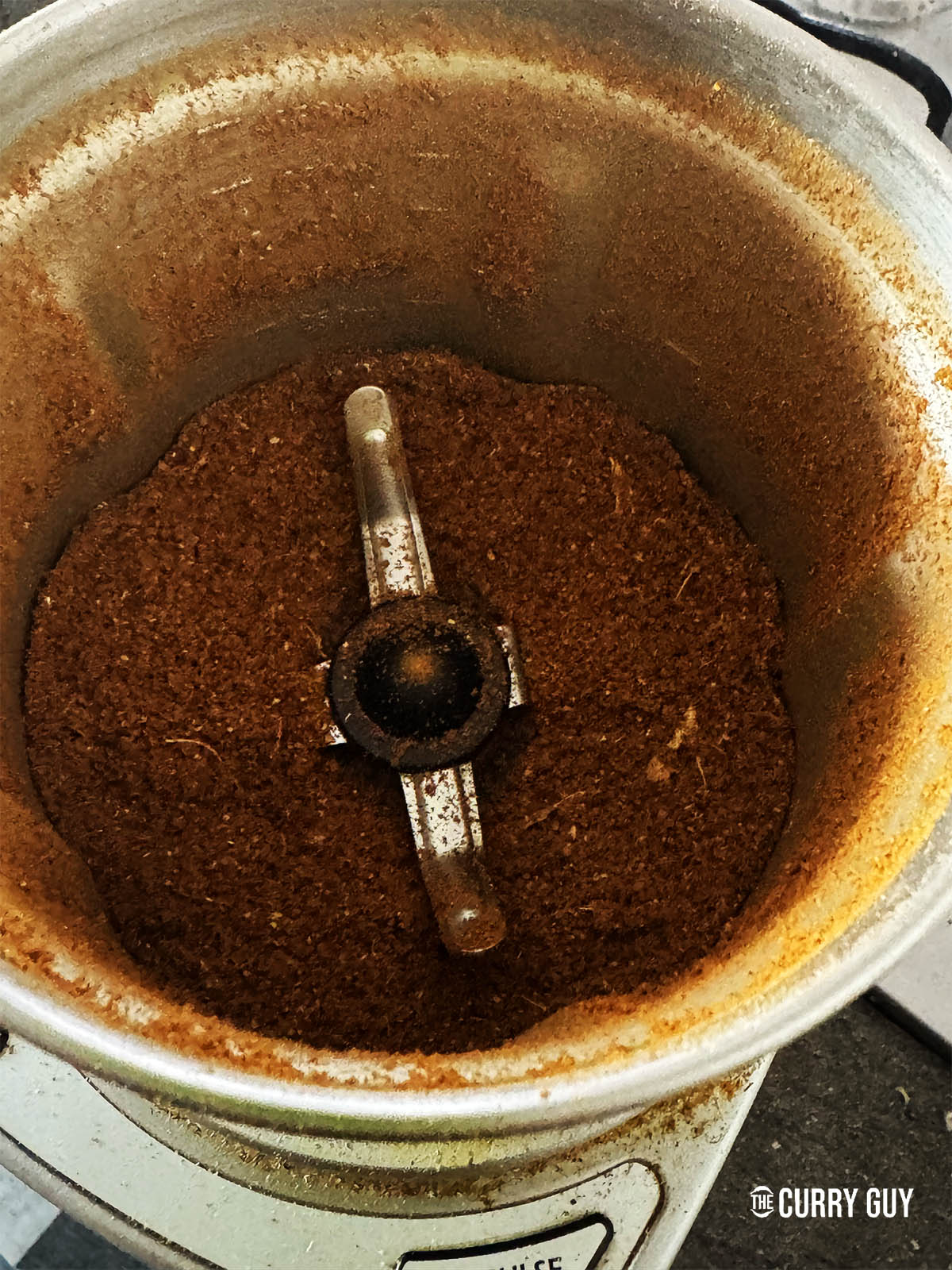 The whole spices ground into a fine powder.